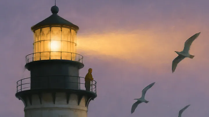 The Lighthouse Keeper Who Stopped Time